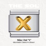  Charm Titan Italian Bracelet - Charm Chữ Cái 