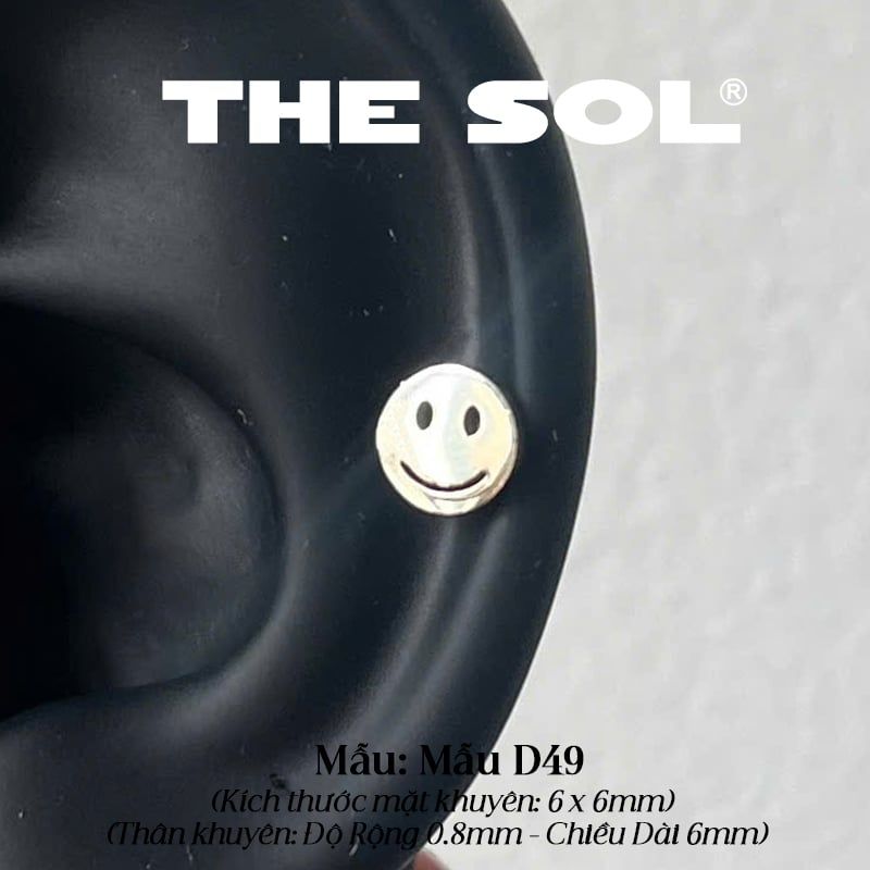  Khuyên Tai Titan Smiler - Mẫu D49 