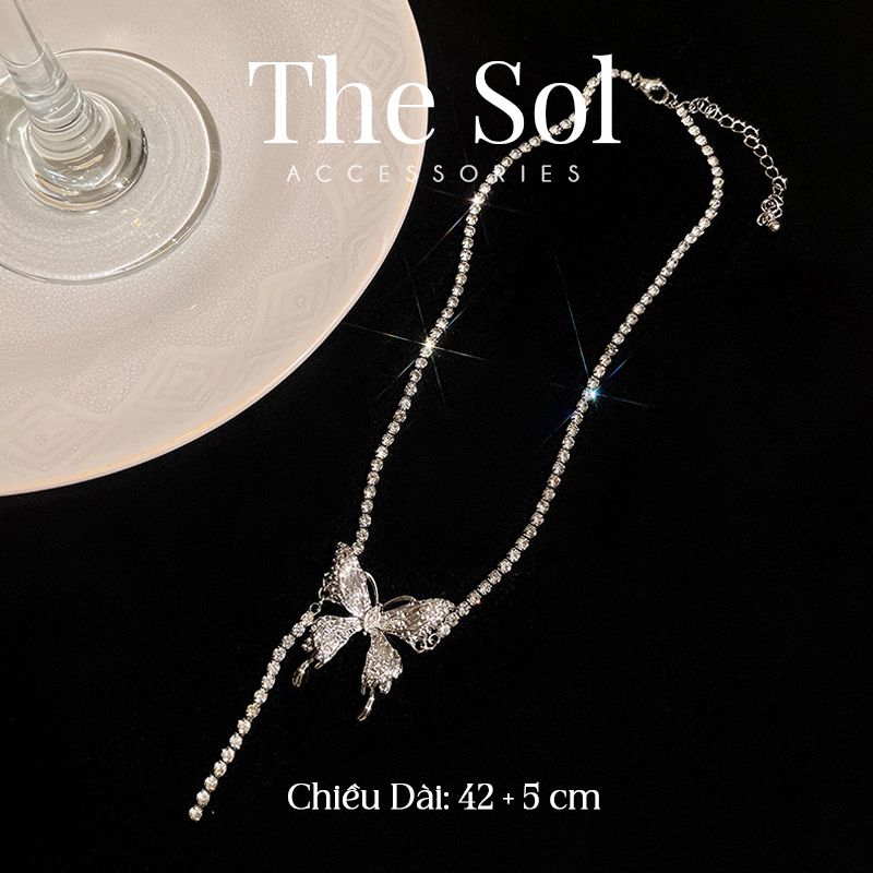  Choker Hàn Quốc Diamond Butterfly 
