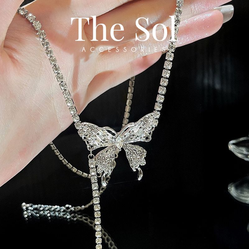  Choker Hàn Quốc Diamond Butterfly 