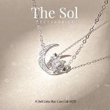  Dây Chuyền Bạc Diamond Moon 