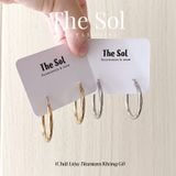  Bông Tai Titan Basic Hoops 