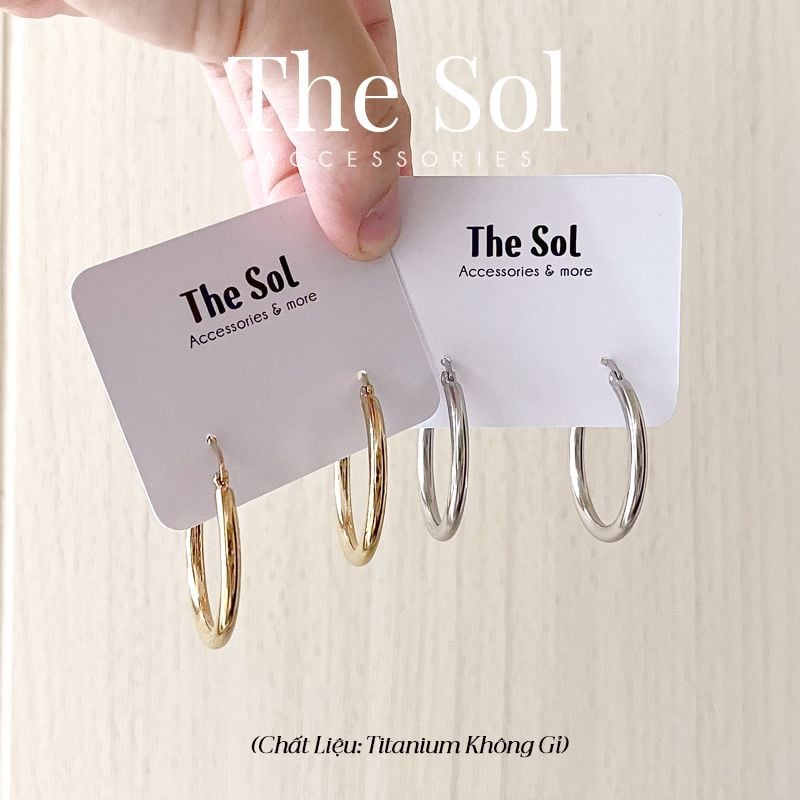  Bông Tai Titan Basic Hoops 