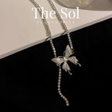  Choker Hàn Quốc Diamond Butterfly 