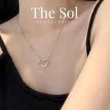  Dây Chuyền Hàn Quốc Hollow Heart 