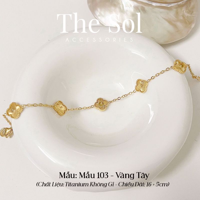  Lắc Tay Titan Blossom Lou 0.9cm - Mẫu 103 