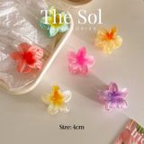  Kẹp Gắp Hàn Quốc Hoa Sứ Acrylic - 4cm 