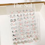  Bông Tai Nhựa 7K - BTN001 / BTN002 / BTN003 / BTN004 