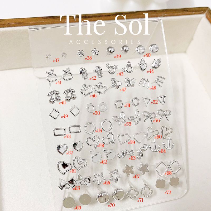  Bông Tai Nhựa 7K - BTN001 / BTN002 / BTN003 / BTN004 