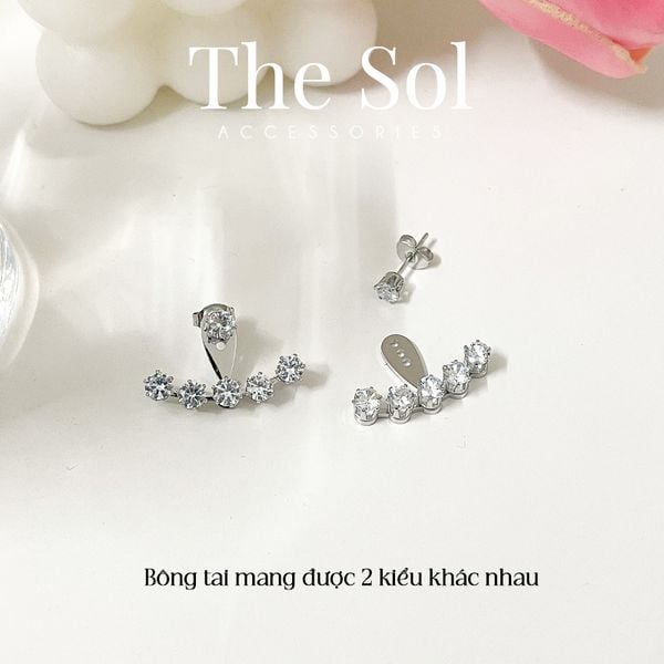  Bông Tai Titan 5 Diamonds - Mang 2 Kiểu 