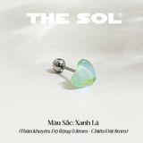  Khuyên Tai Titan Unisex Colorful Heart - 1 Chiếc 