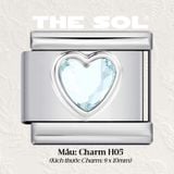  Charm Titan Italian Bracelet - Colour Heart 