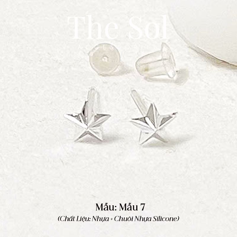  Bông Tai Nhựa 7K - BTN001 / BTN002 / BTN003 / BTN004 