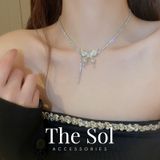  Choker Hàn Quốc Diamond Butterfly 