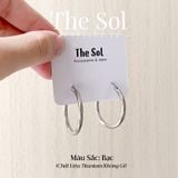  Bông Tai Titan Basic Hoops 