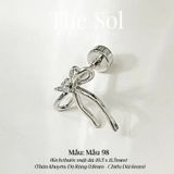  Khuyên Tai Thép Xi Mạ Metal Bow - Mẫu 98 