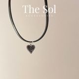  Choker Hàn Quốc Bling Black Heart 