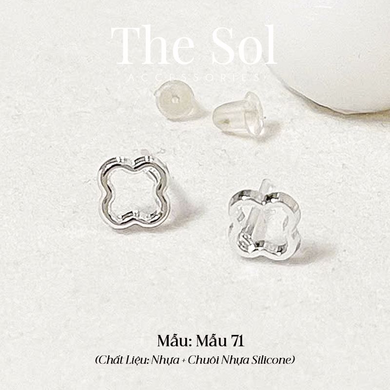  Bông Tai Nhựa 7K - BTN001 / BTN002 / BTN003 / BTN004 