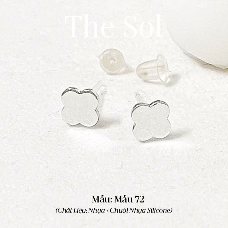  Bông Tai Nhựa 7K - BTN001 / BTN002 / BTN003 / BTN004 