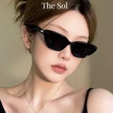  Kính Mát Gọng Nhựa Unisex Cat's Eye Silver Star 