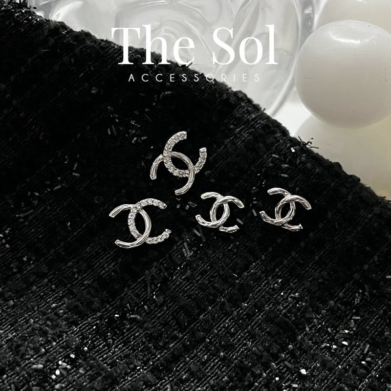  Bông Tai Seropi Silver Chanel 