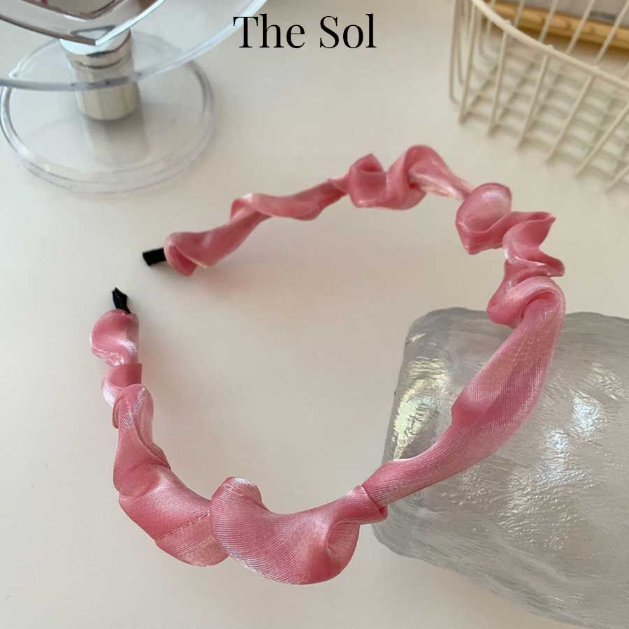  Cài Tóc Hàn Quốc Ruffled Satin 