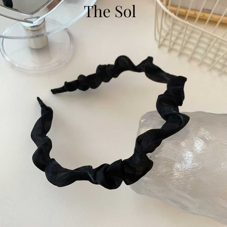  Cài Tóc Hàn Quốc Ruffled Satin 