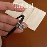  Choker Hàn Quốc Bling Black Heart 