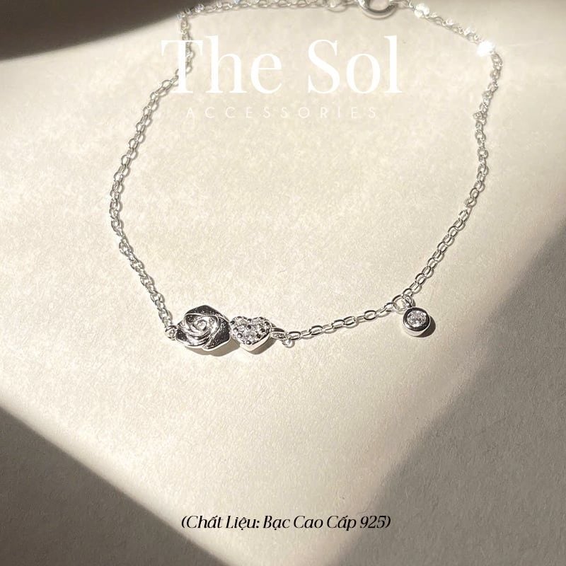  Lắc Tay Bạc Mini Rose 