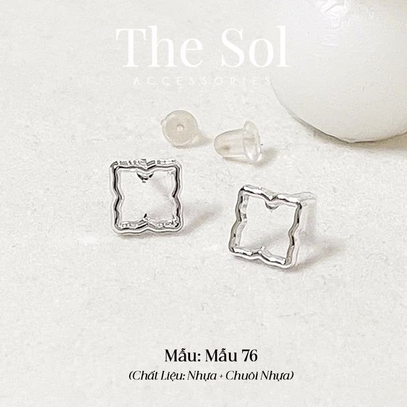  Bông Tai Nhựa 7K - BTN001 / BTN002 / BTN003 / BTN004 