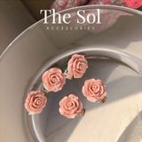  Kẹp Tóc Hàn Quốc Pinky Rose - 1 Chiếc 
