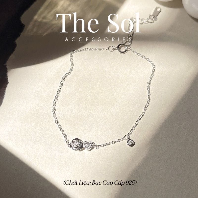  Lắc Tay Bạc Mini Rose 