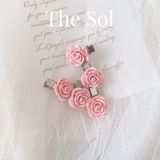  Kẹp Tóc Hàn Quốc Pinky Rose - 1 Chiếc 