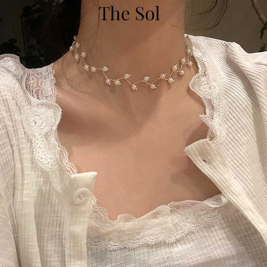  Choker Hàn Quốc Elegant Pearls 