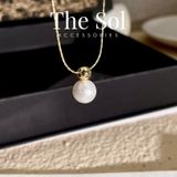  Dây Chuyền Titan Golden Pearl 