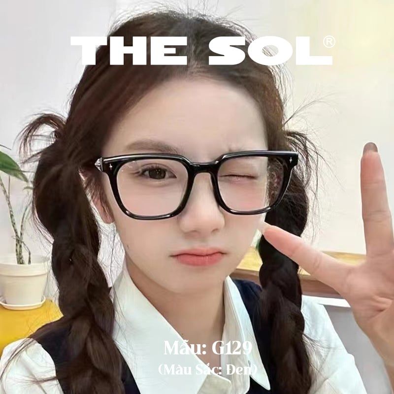  Kính Gọng Nhựa Unisex Mini Silver Star 