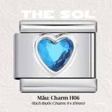  Charm Titan Italian Bracelet - Colour Heart 