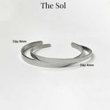  Vòng Tay Titan Unisex The Cuff - 4mm - Mẫu 60 