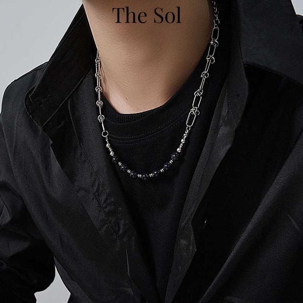  Dây Chuyền Titan Unisex Black Pearl - Mẫu 24 