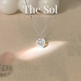  Dây Chuyền Bạc Opal Heart 
