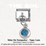  Charm Titan Italian Bracelet - Charm Đá Treo 