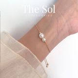  Lắc Tay Hàn Quốc Double Pearls 