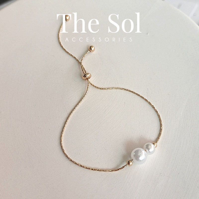  Lắc Tay Hàn Quốc Double Pearls 