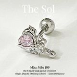  Khuyên Tai Thép Xi Mạ Pinky Dia Scepter - Mẫu 109 