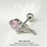  Khuyên Tai Thép Xi Mạ Pinky Dia Scepter - Mẫu 110 