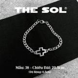  Lắc Tay Titan Unisex Hollow Cross - Circle Chain - Mẫu 38 
