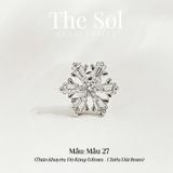  Khuyên Tai Thép Xi Mạ Snowflakes - Mẫu 27 