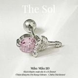  Khuyên Tai Thép Xi Mạ Pinky Dia Scepter - Mẫu 110 
