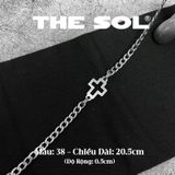  Lắc Tay Titan Unisex Hollow Cross - Circle Chain - Mẫu 38 