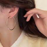  Bông Tai Hàn Quốc Khuyên Tròn - 5cm 